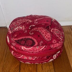 Retired Vera Bradley Mesa Red Makeup Bag